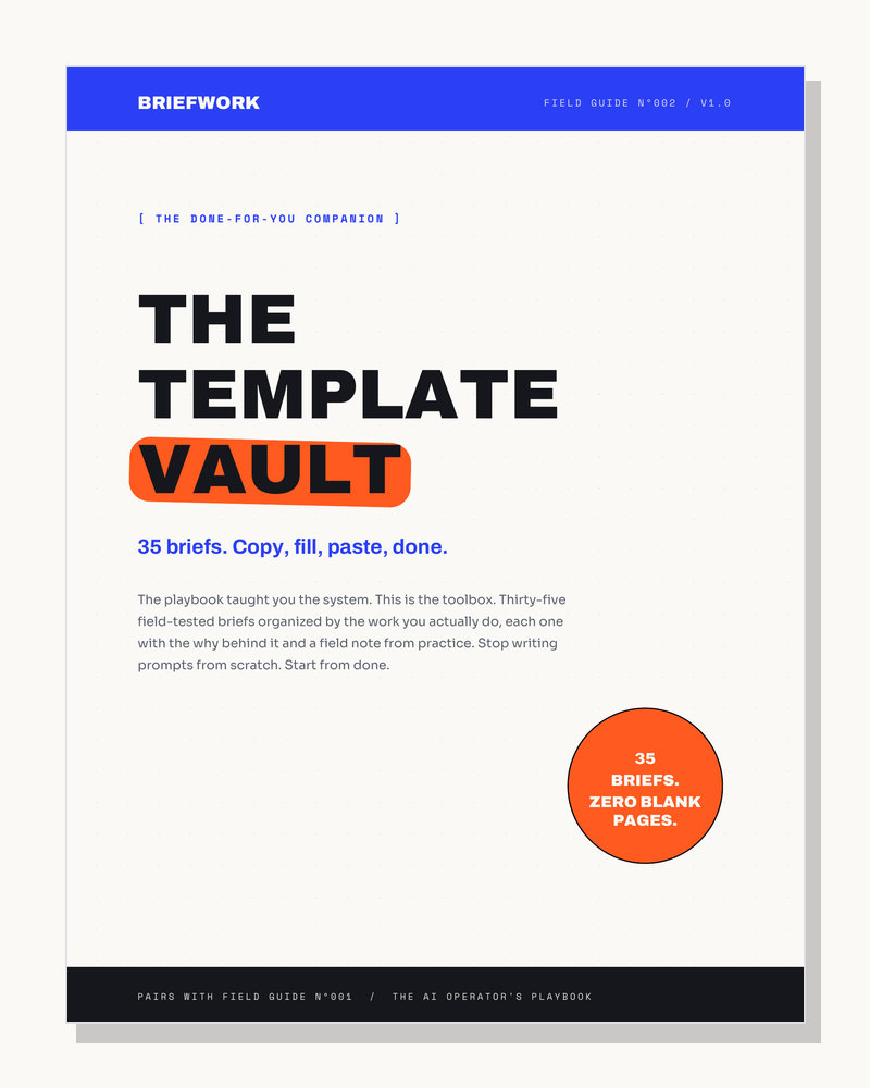 Nº002 — The Template Vault cover